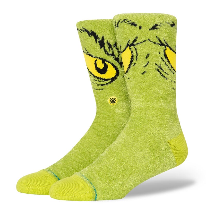 The Grinch X Stance Da Da Dagrinch Cozy Poly Crew Socks    Crew Socks Stance- Tilden Co.