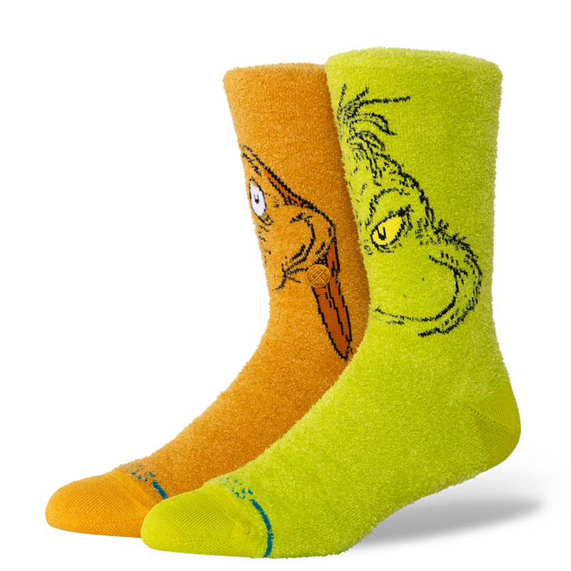 The Grinch X Stance Fuzzy Crew Socks Crew Socks Stance- Tilden Co.