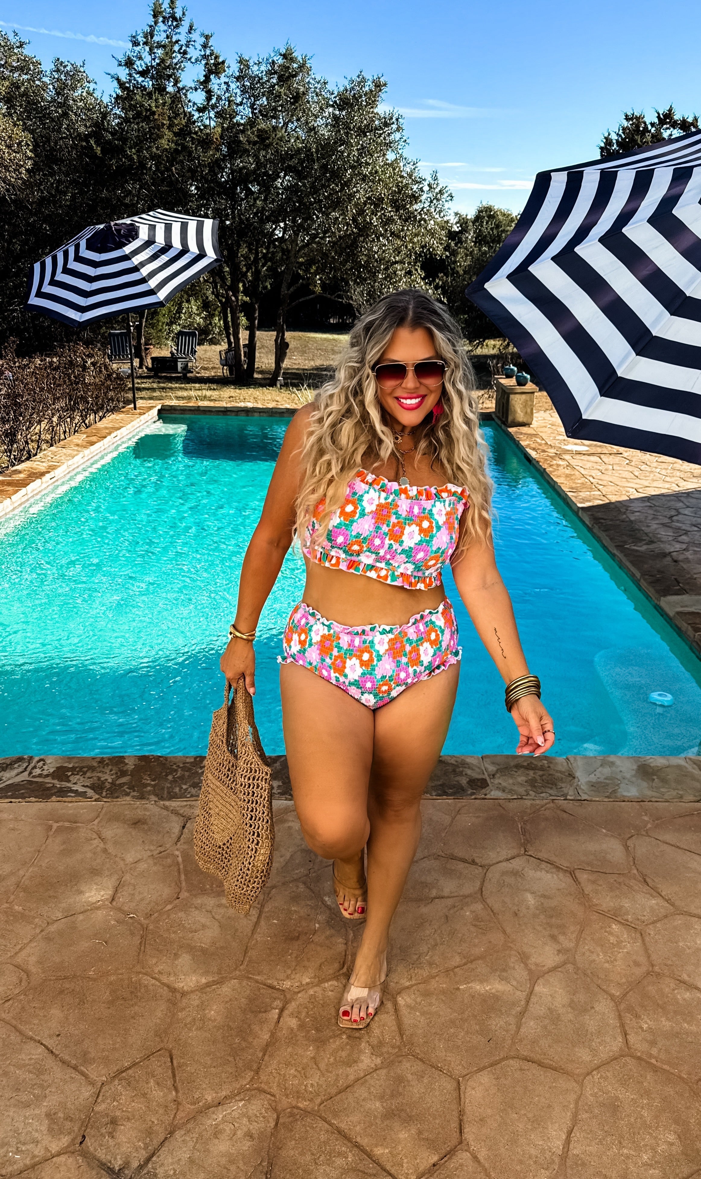 Amalfi Blooms Swim Set Womens Ave Shops- Tilden Co.