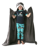 Shark Kid's Hooded Blanket Blanket LazyOne- Tilden Co.