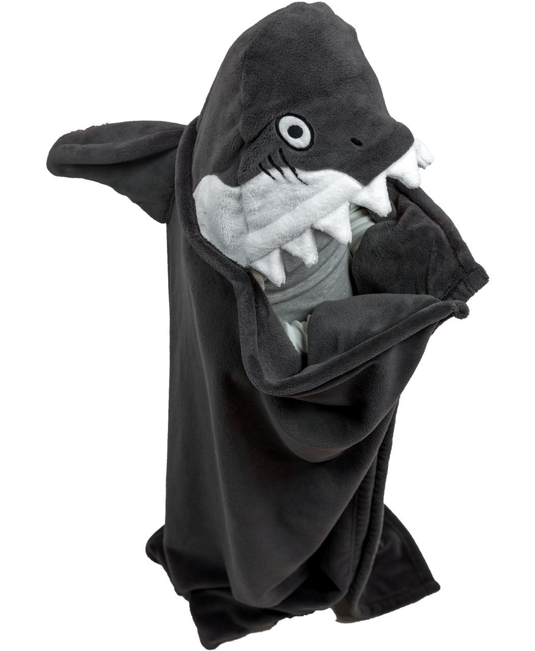 Shark Kid's Hooded Blanket Blanket LazyOne- Tilden Co.