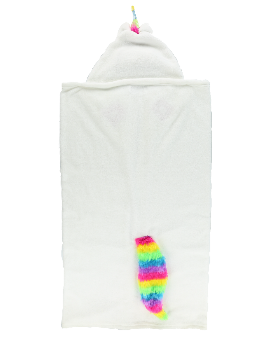 Unicorn Kid's Hooded Blanket Blanket LazyOne- Tilden Co.