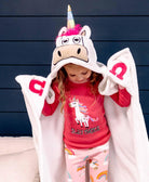 Unicorn Kid's Hooded Blanket Blanket LazyOne- Tilden Co.