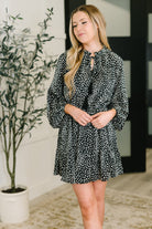 A Cheeky Little Time Tiered Dress in Black Womens Ave Shops- Tilden Co.