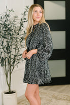 A Cheeky Little Time Tiered Dress in Black Womens Ave Shops- Tilden Co.