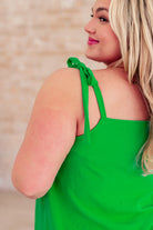 A Little Closer Shoulder Tied Tank Top Tops Ave Shops- Tilden Co.