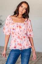 A Powerful Force Square Neck Balloon Sleeve Blouse    Tops Ave Shops- Tilden Co.