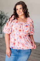 A Powerful Force Square Neck Balloon Sleeve Blouse    Tops Ave Shops- Tilden Co.