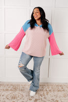 A-Tisket A-Tasket Color Block Pullover Tops Ave Shops- Tilden Co.