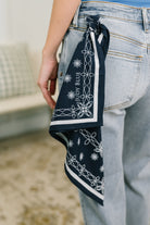 Alex Mid Rise Boyfriend Jean with Bandana Loop Womens Ave Shops- Tilden Co.