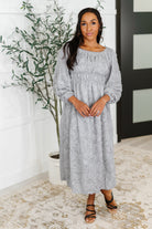 All Is Well Dress In Opal Gray Womens Ave Shops- Tilden Co.