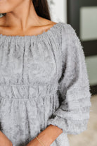 All Is Well Dress In Opal Gray Womens Ave Shops- Tilden Co.