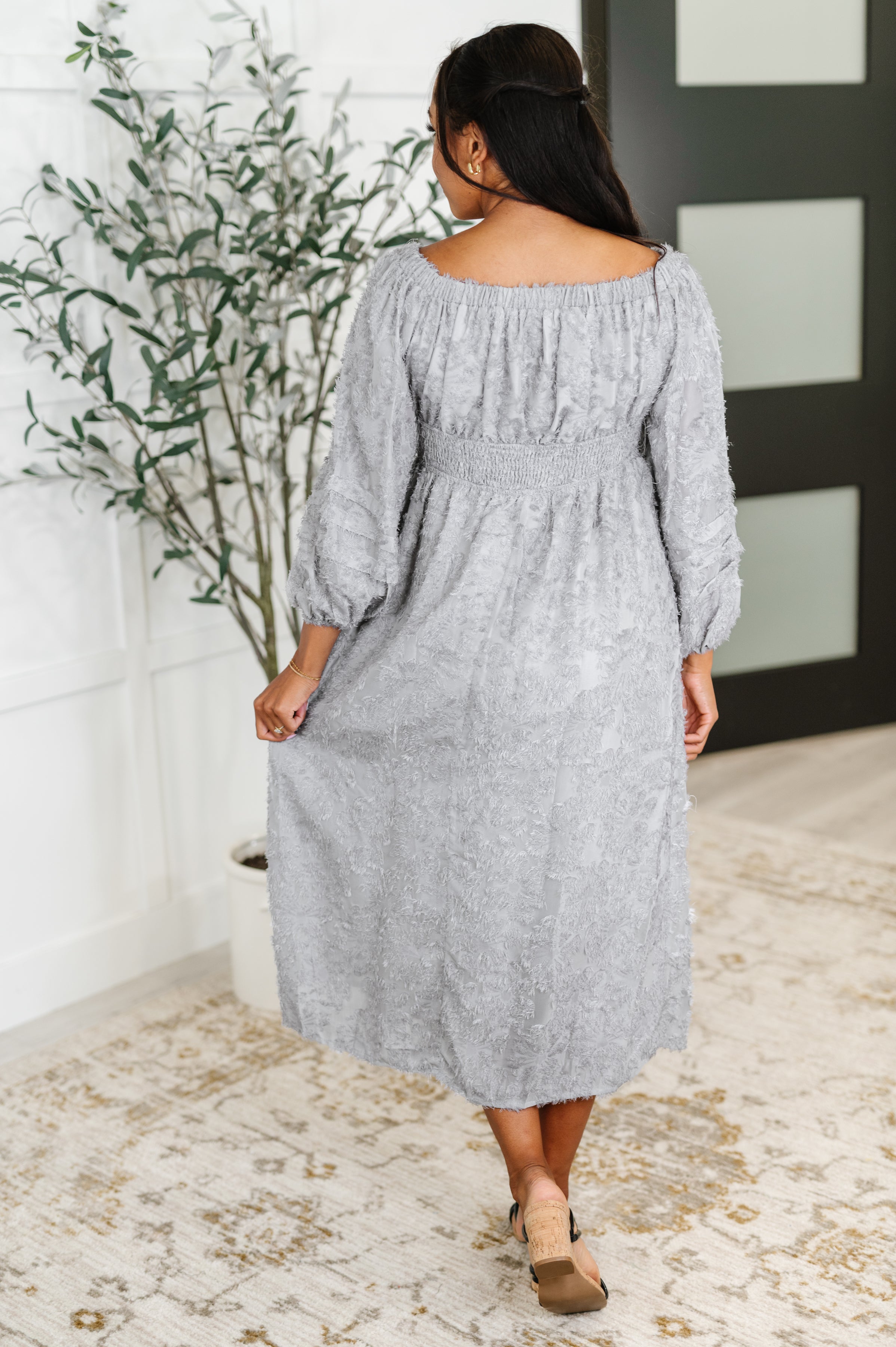 All Is Well Dress In Opal Gray Womens Ave Shops- Tilden Co.