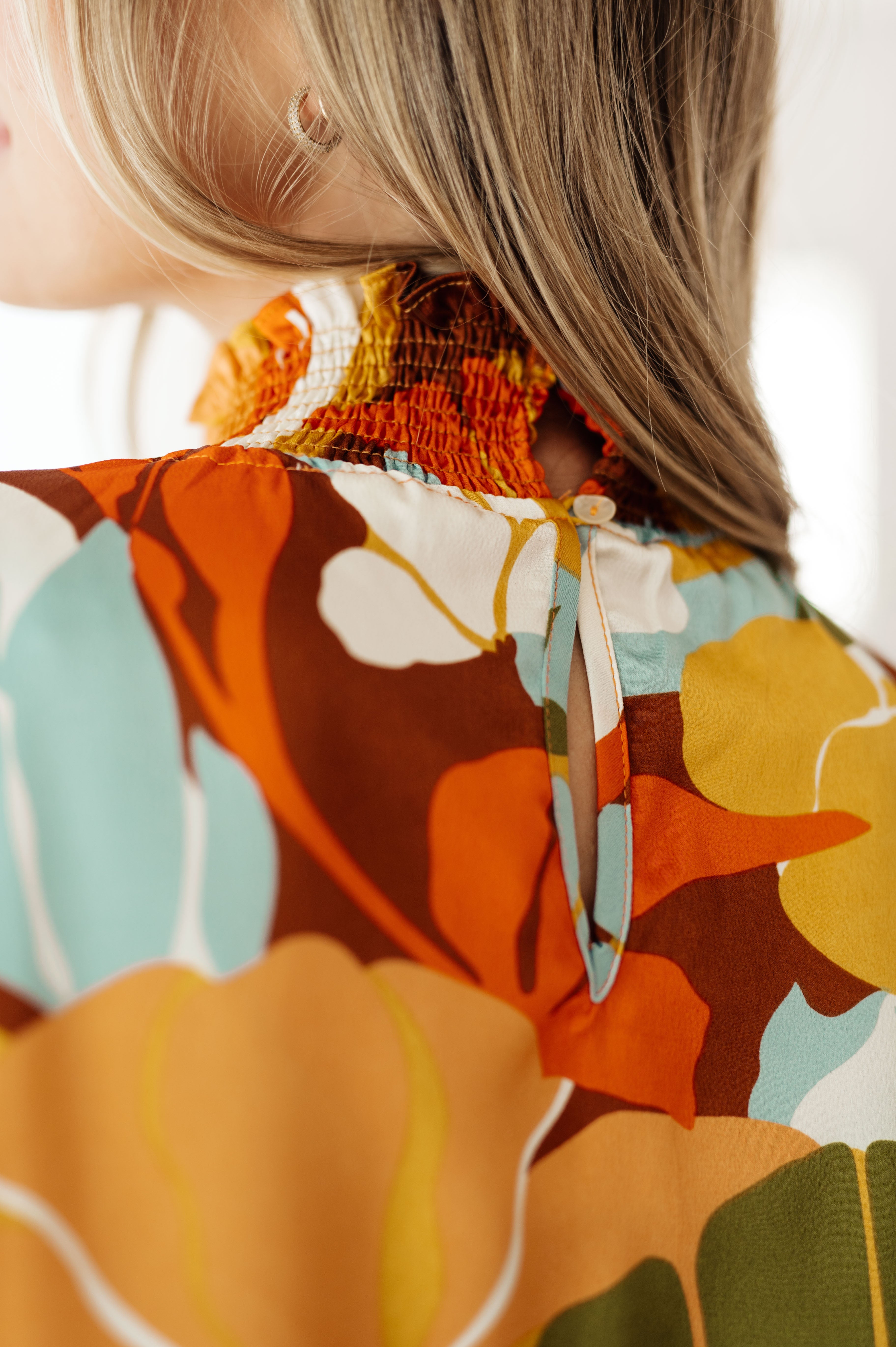 All Together Now Mock Neck Blouse Tops Ave Shops- Tilden Co.