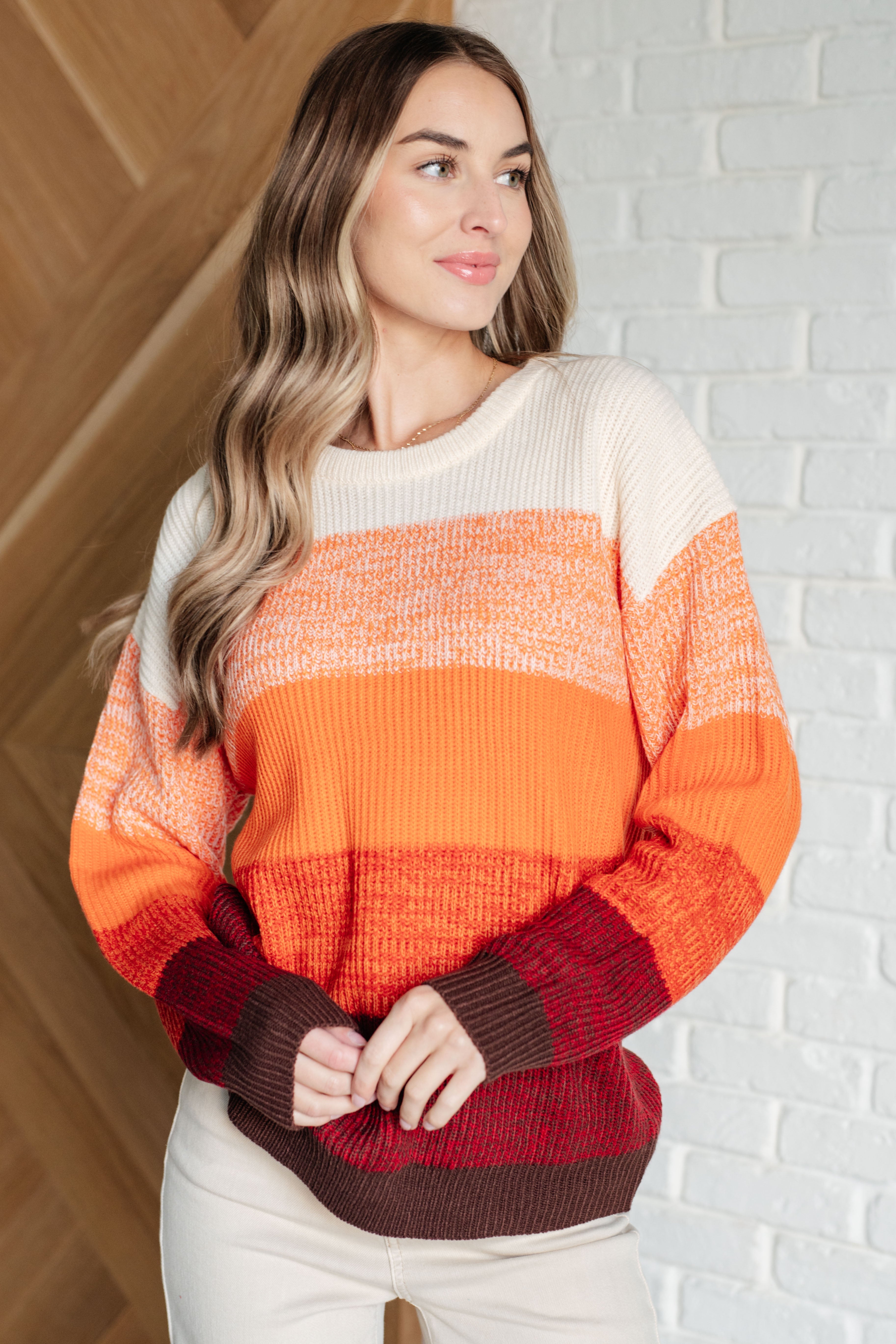 All Too Well Color Block Sweater    Tops Ave Shops- Tilden Co.