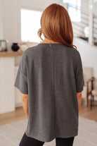 Always Enough Graphic Tee in Charcoal T-Shirt Ave Shops- Tilden Co.