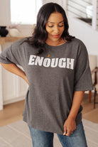 Always Enough Graphic Tee in Charcoal T-Shirt Ave Shops- Tilden Co.