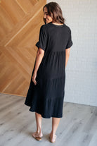 Always Learning Dolman Sleeve Dress in Black    Dresses Ave Shops- Tilden Co.