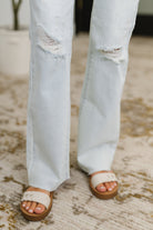Alyse Mid Rise Destroy & Fray Hem Bootcut Womens Ave Shops- Tilden Co.