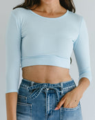 Classic 3/4 Sleeve Halftee Layering Top HALFTEE Layering Fashions- Tilden Co.