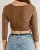 Classic 3/4 Sleeve Halftee Layering Top HALFTEE Layering Fashions- Tilden Co.
