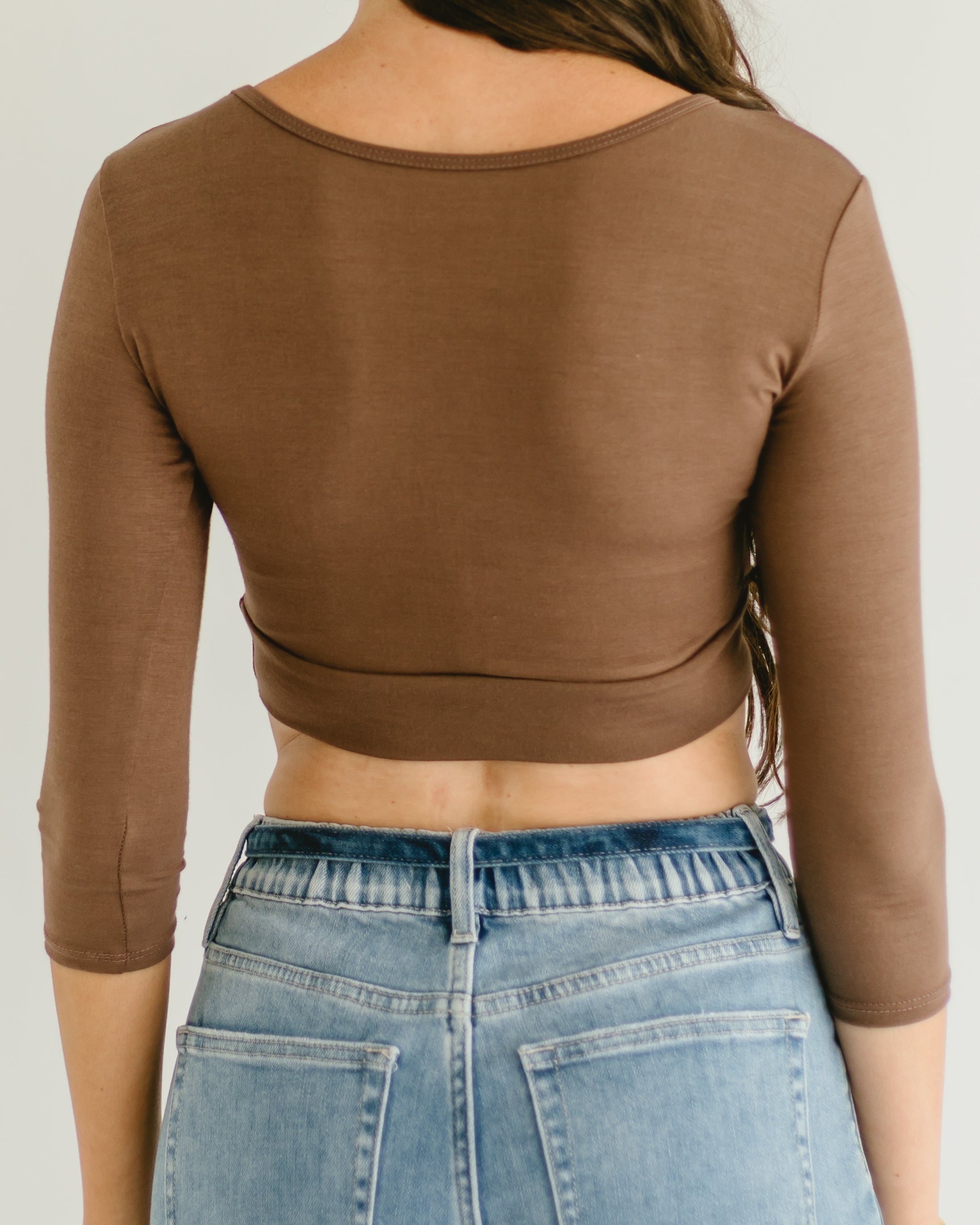 Classic 3/4 Sleeve Halftee Layering Top HALFTEE Layering Fashions- Tilden Co.