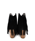 Amos Fringe Ankle Bootie in Black Suede    Shoes Ave Shops- Tilden Co.