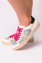 Another Round Sneakers in Silver Sequins    Womens Ave Shops- Tilden Co.