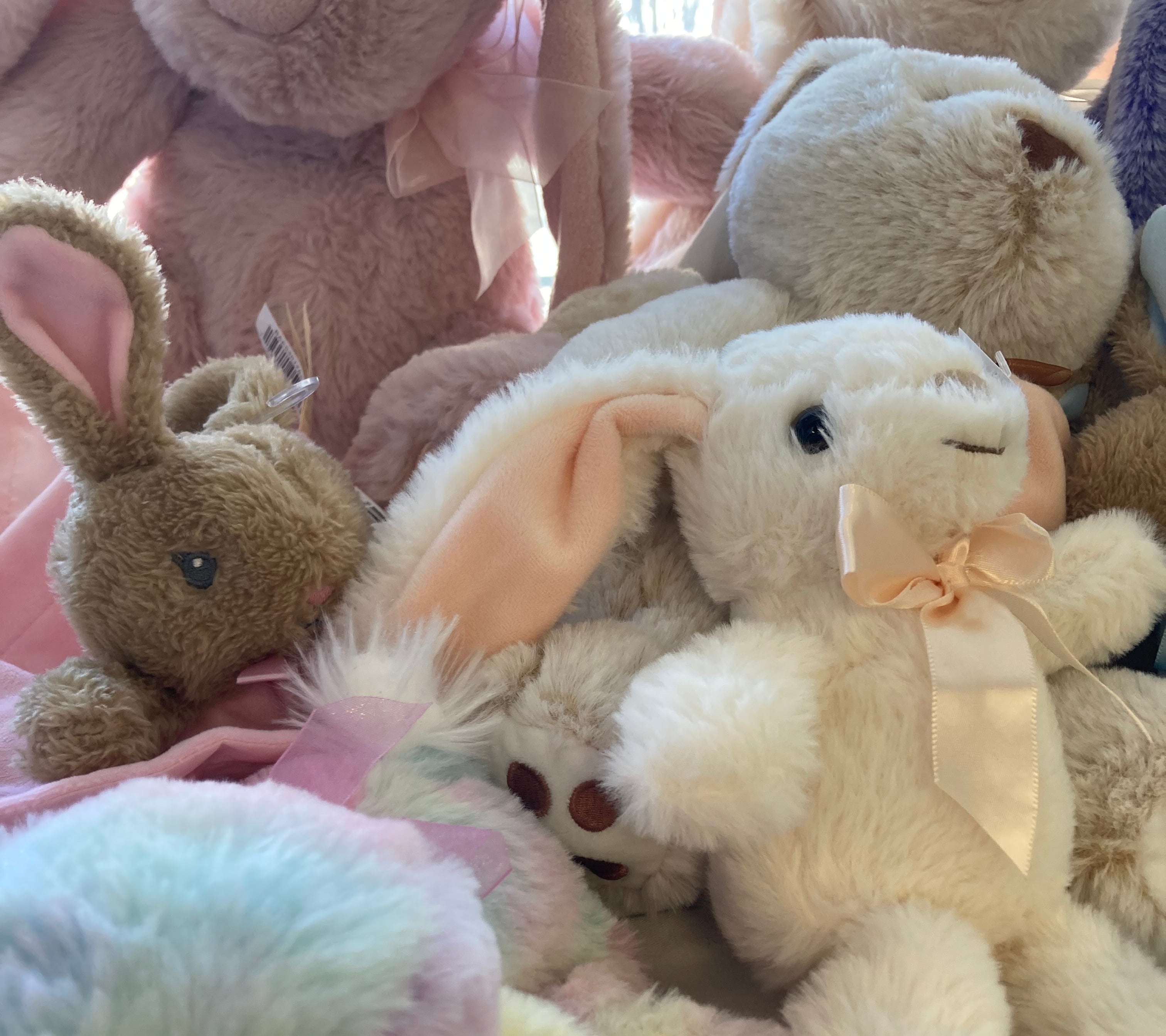 Personalized Easter Bunny Stuffies     Daydreamer Creations- Tilden Co.