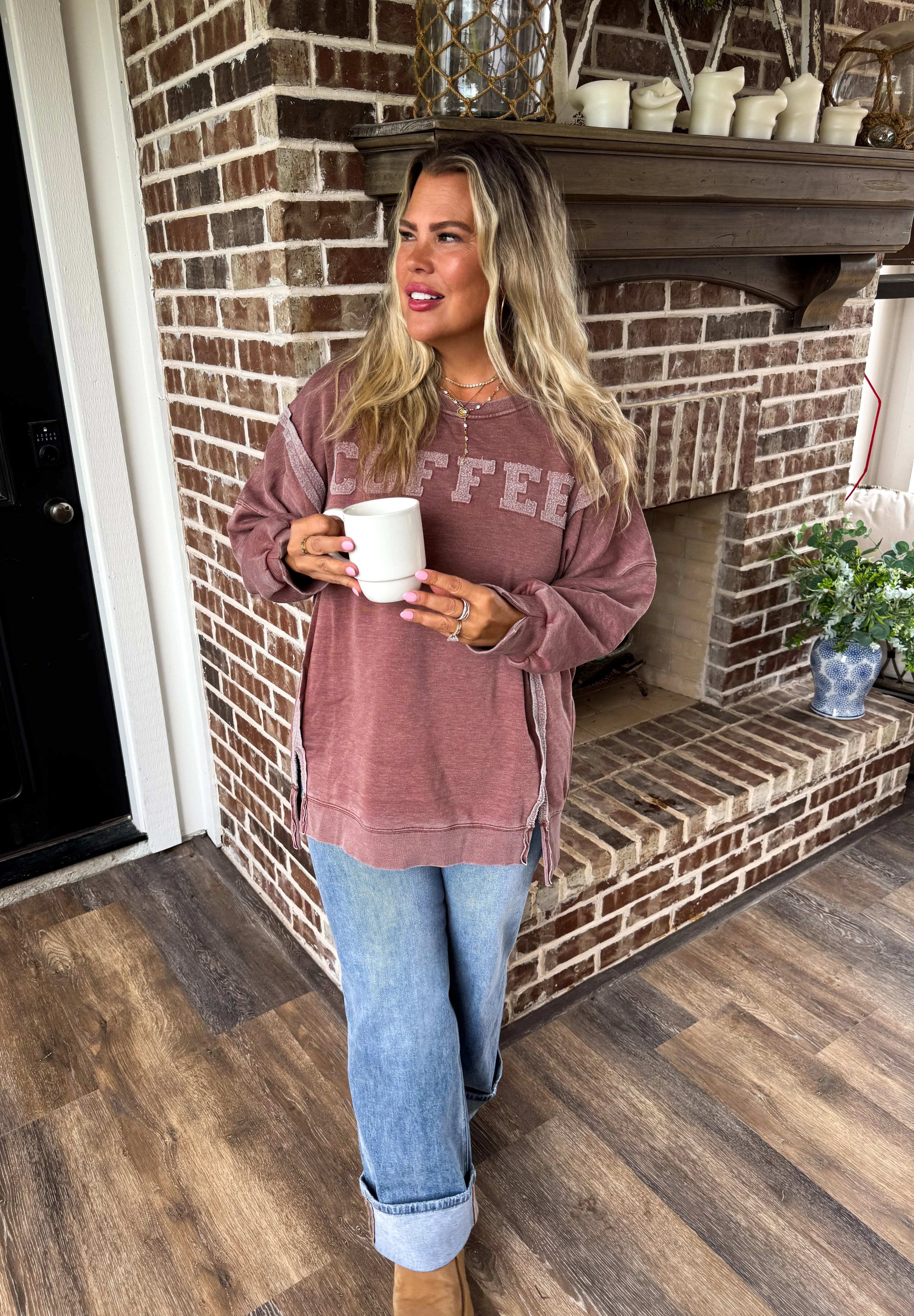 PREORDER: Coffee Classic Crew Sweatshirt    Womens Ave Shops- Tilden Co.