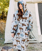 Don't Moose With Me Blanket Hoodie Blanket LazyOne- Tilden Co.