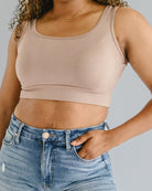 Classic Wide Strap Tank Halftee Nude / XS Nude XS Layering Top HALFTEE Layering Fashions- Tilden Co.