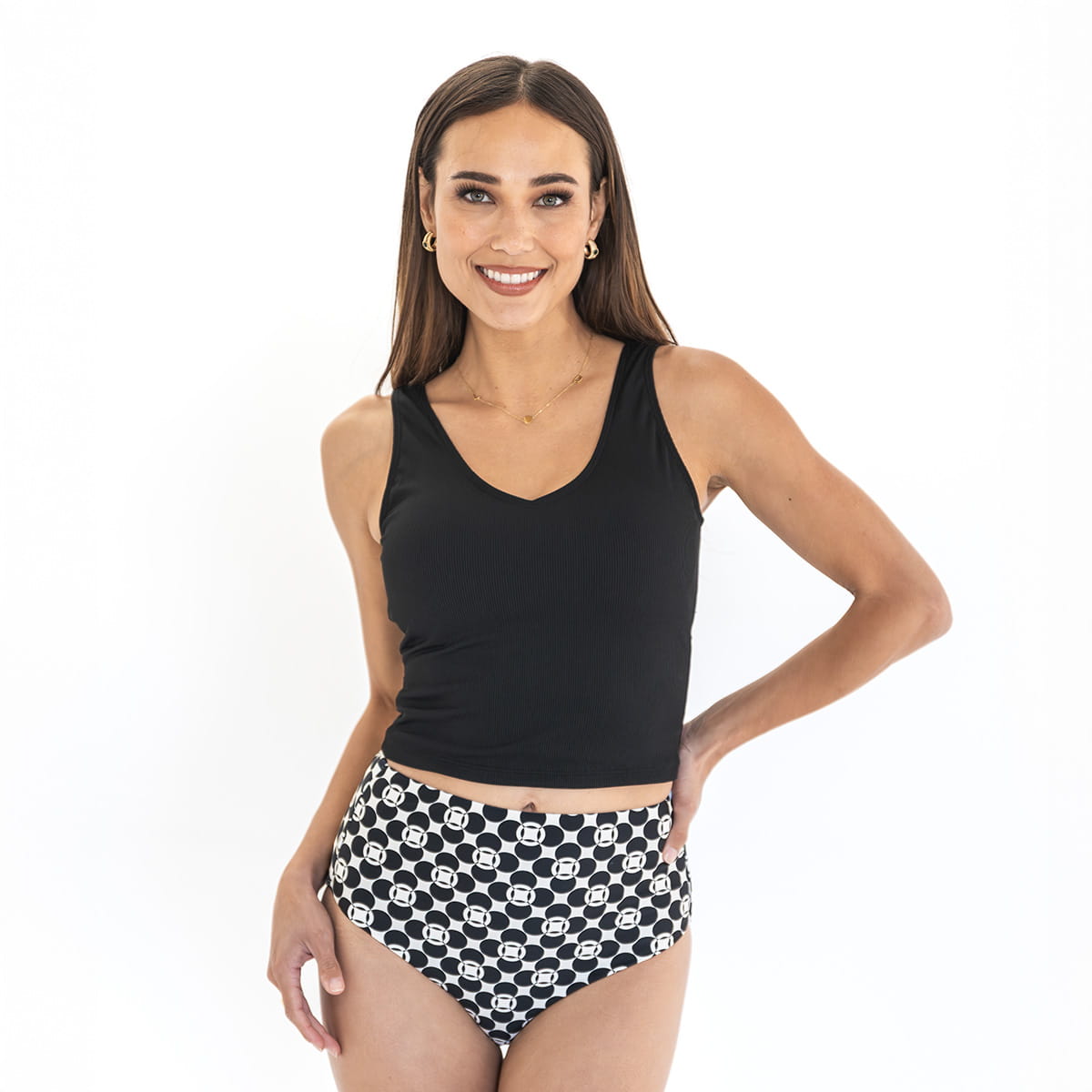 Standard High Waist Bottoms Swim Bottom Janela Bay- Tilden Co.