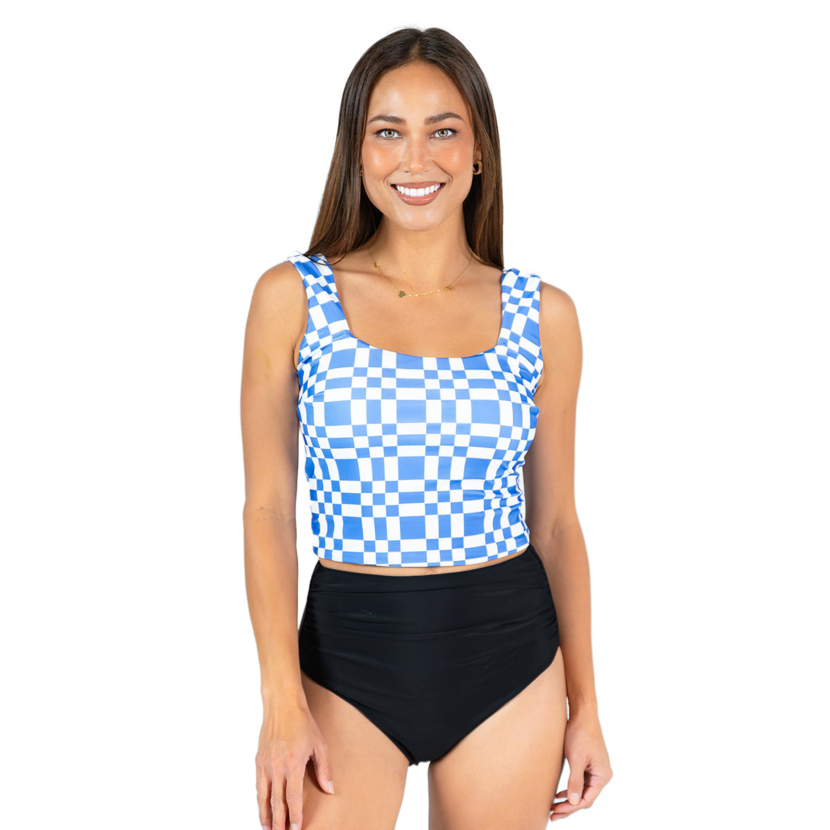Square Neck Crop Tankini Top Janela Bay- Tilden Co.