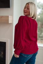 Back in Business V-Neck Blouse    Blouses Ave Shops- Tilden Co.