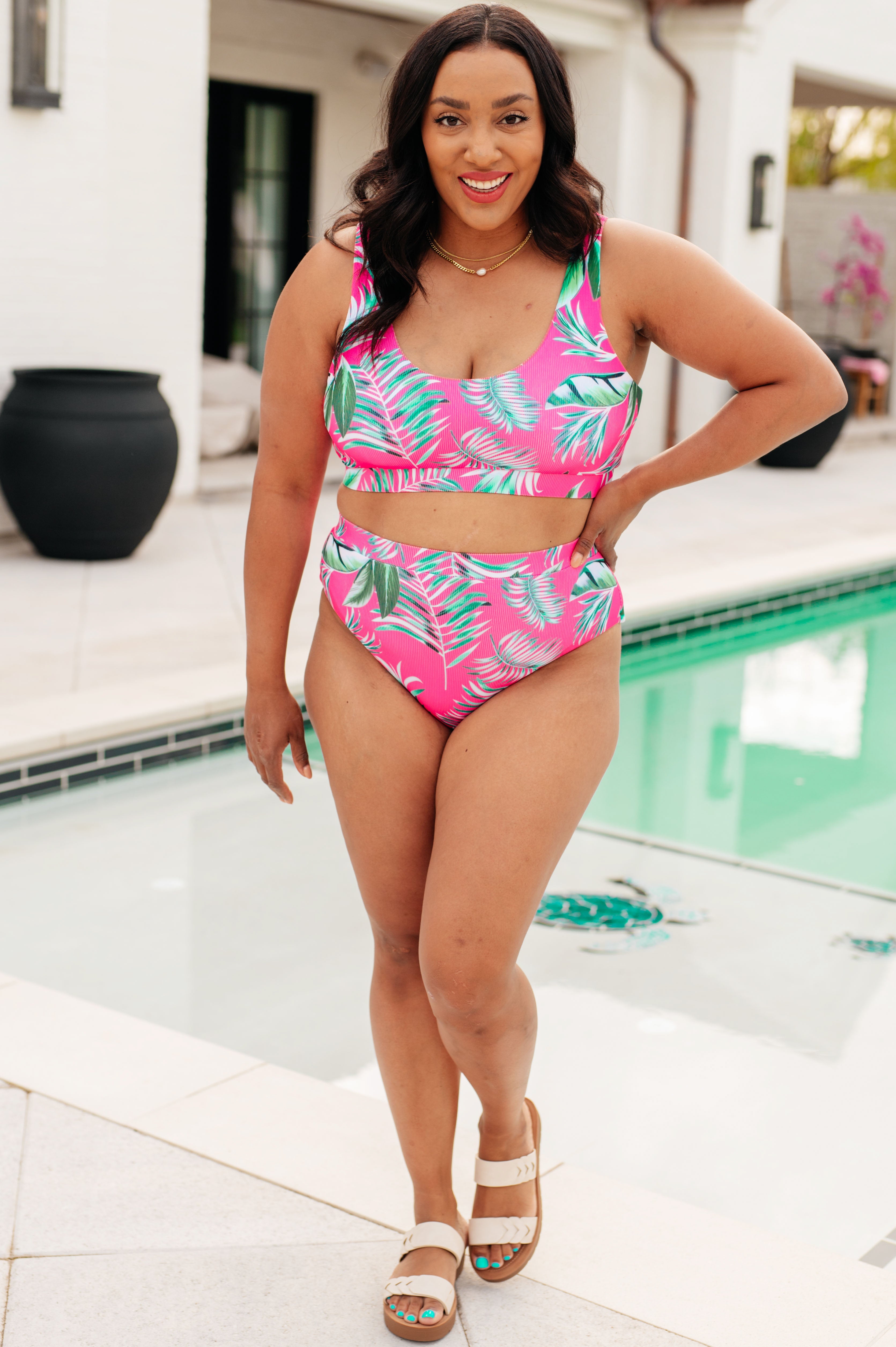 Barbados Tropical Print Swim Bottoms Swimwear Ave Shops- Tilden Co.