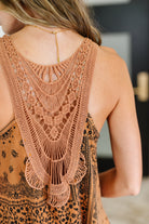 Barely Bohemian Lace Detail Tank Tops Ave Shops- Tilden Co.