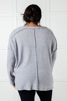 Basically Freezing Brushed Hacci Top in Heather Grey Tops Ave Shops- Tilden Co.