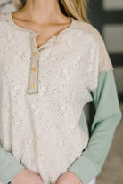 Because I Can Drop Shoulder Henley Top T-Shirt Ave Shops- Tilden Co.