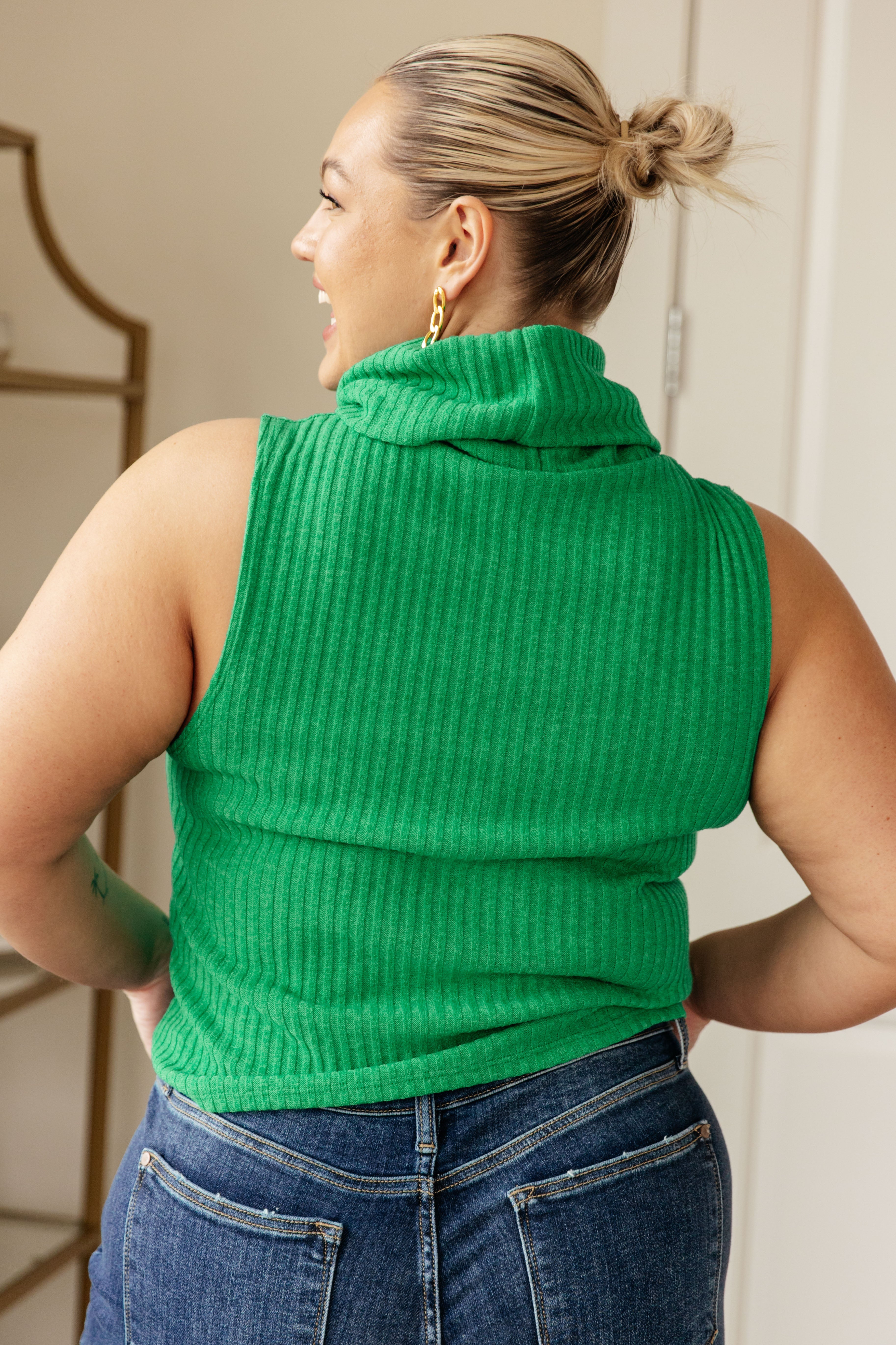 Before You Go Sleeveless Turtleneck Sweater Tops Ave Shops- Tilden Co.