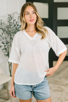Beginning to Care Textured Oversized Top Womens Ave Shops- Tilden Co.
