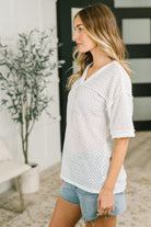 Beginning to Care Textured Oversized Top Womens Ave Shops- Tilden Co.