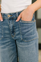 Bella High Waist Soft Barrel Stitch Thru Pocket Womens Ave Shops- Tilden Co.