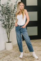 Bella High Waist Soft Barrel Stitch Thru Pocket Womens Ave Shops- Tilden Co.