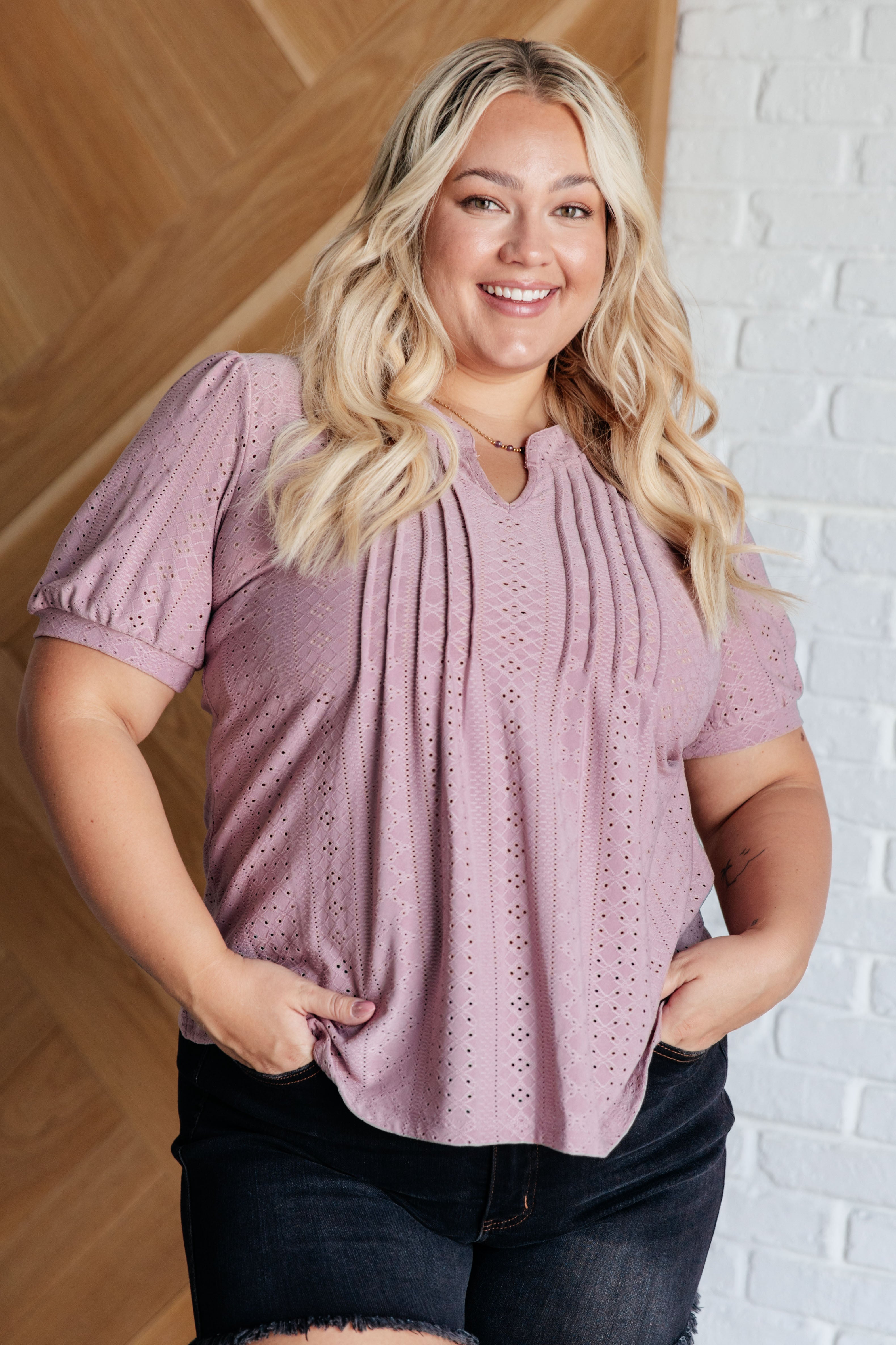 Best Chance Pleat Front Blouse Tops Ave Shops- Tilden Co.
