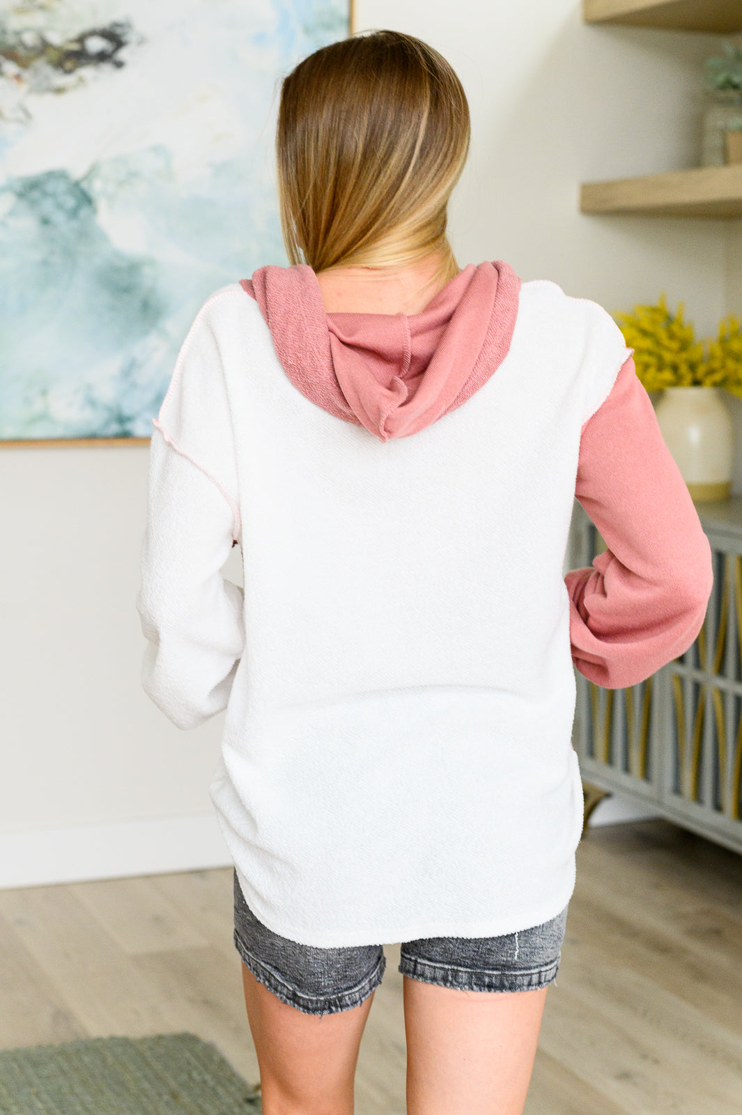 Best On The Block Color Block Hoodie    Tops Ave Shops- Tilden Co.