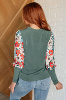 Better Than Usual Floral Detail Top    Tops Ave Shops- Tilden Co.