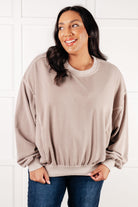 Beyond the Basics Pullover in Ash Mocha Tops Ave Shops- Tilden Co.