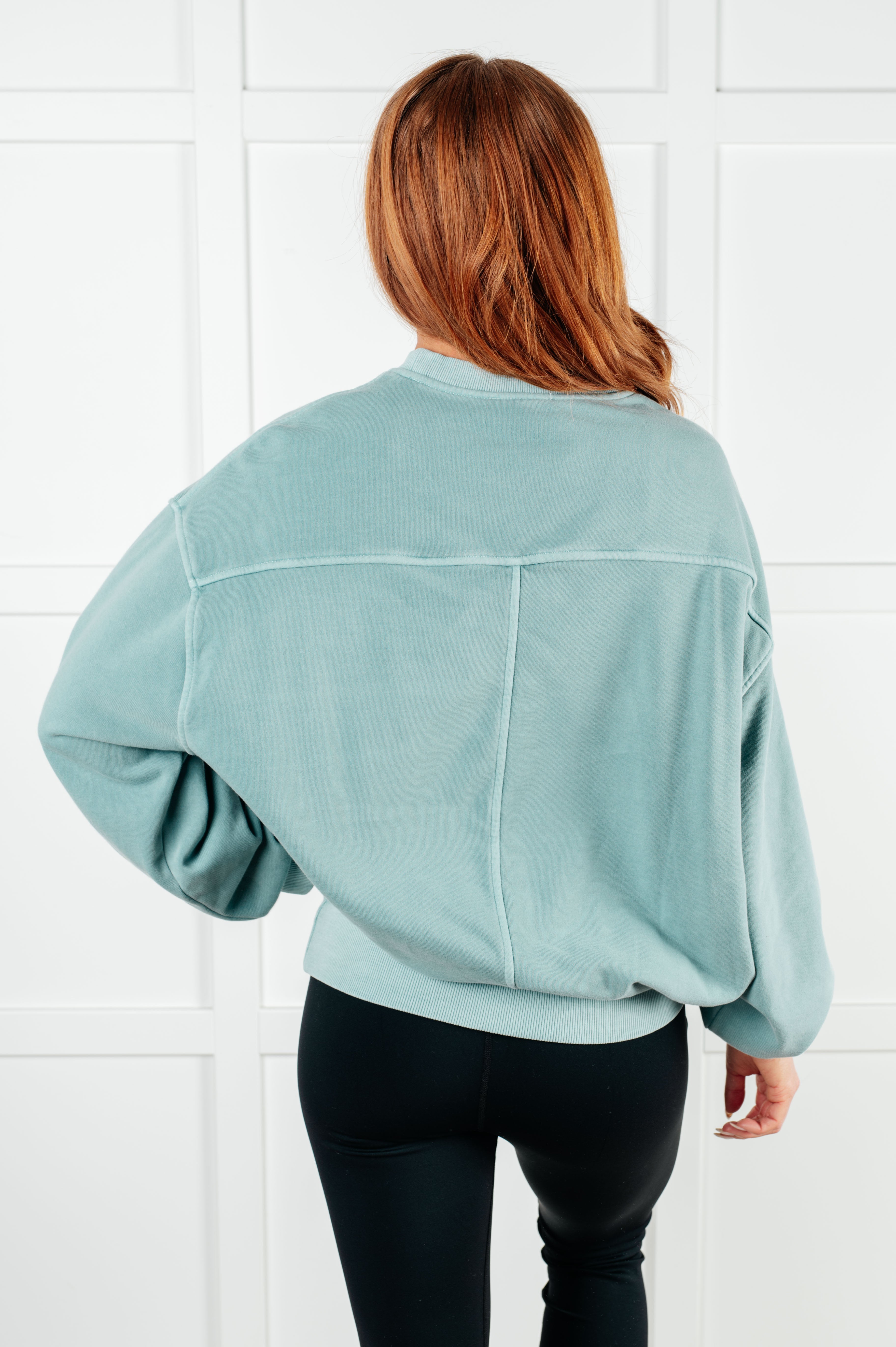 Beyond the Basics Pullover in Blue Grey Tops Ave Shops- Tilden Co.