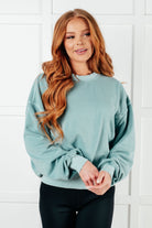 Beyond the Basics Pullover in Blue Grey Tops Ave Shops- Tilden Co.